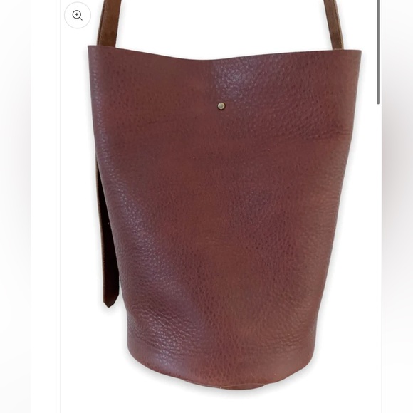 Brown Leather Bucket Bag - Picture 2 of 10